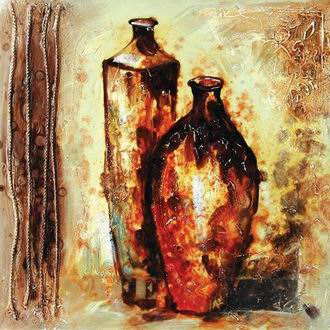 Textured Utensils oil painting